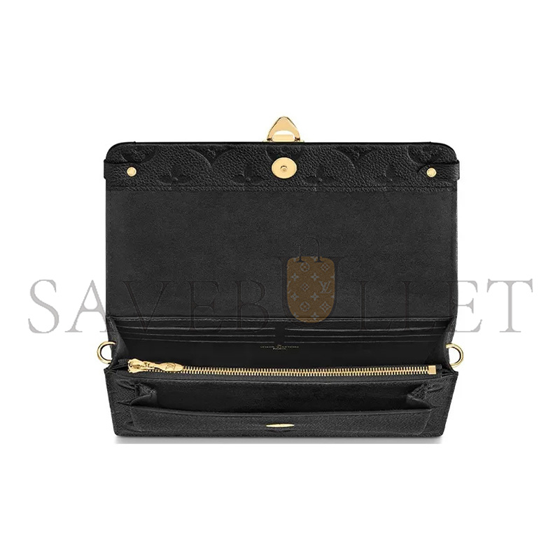 LOUIS VUITTON PLATINE MONOGRAM EMPREINTE VAVIN CHAIN WALLET SILVER HARDWARE M67893 (19*12*4cm)